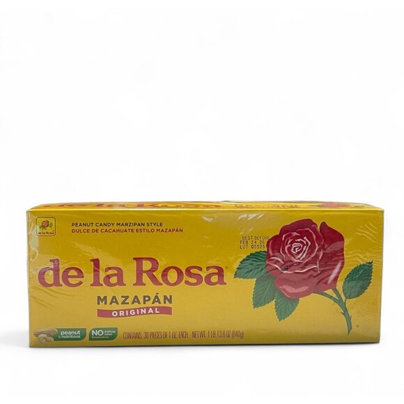 MazapƔn De La Rosa Original Mexican Peanut Candy 30 Units - Picture 2 of 5
